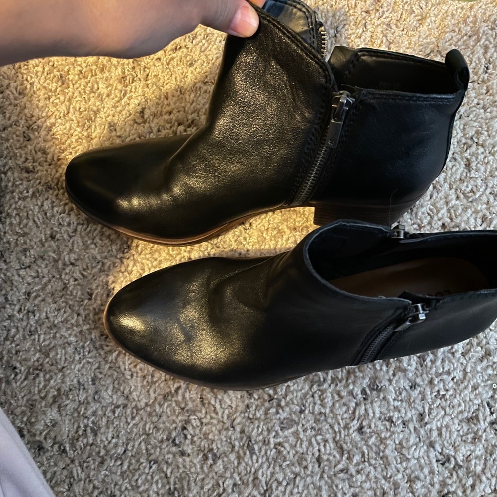 Lucky leather booties